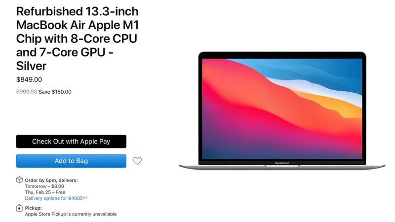 Sau MacBook Pro M1, đến lượt các mẫu MacBook Air M1 (2020) tân trang bắt đầu được mở bán với giá rẻ hơn khá nhiều