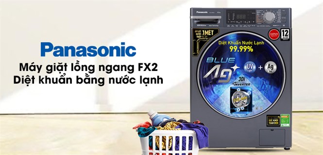 Máy giặt Panasonic lồng ngang FX2 diệt khuẩn bằng nước lạnh có gì hot?