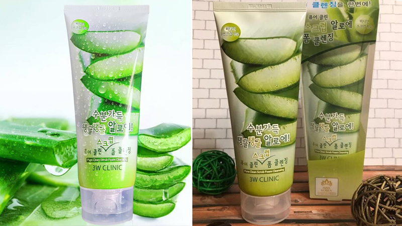 3w Clinic Pure Clean Scrub Foam Cleansing Green Tea