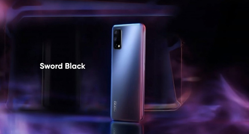 realme narzo 30 pro 5g Realme Narzo 30 Pro 5G silver version. (Source: GSMArena).