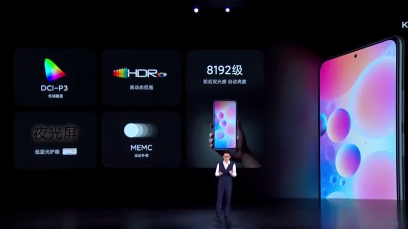Công nghệ màn hình hiển thị vô cùng ấn tượng của Xiaomi Redmi K40