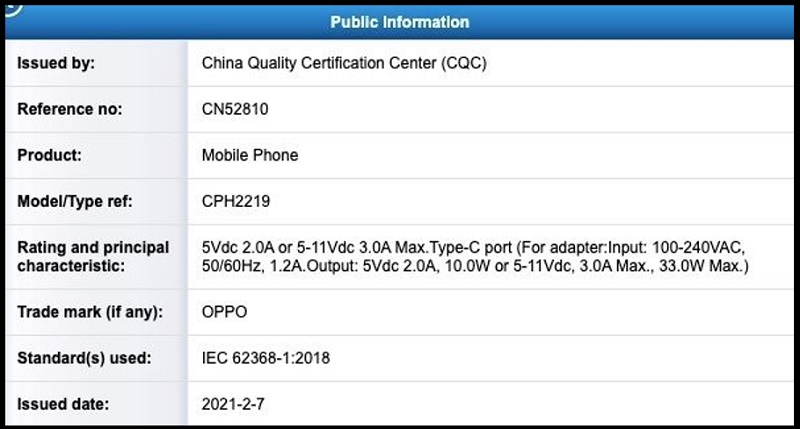 OPPO A74 có sạc nhanh 33W