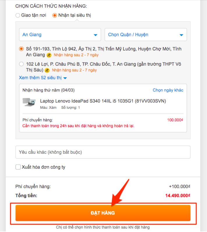 CÁC BƯỚC MUA HÀNG CÁC BƯỚC MUA HÀNG
