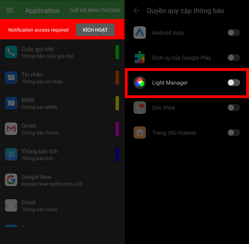 Light Manager 2 - LED Setting Bước 2