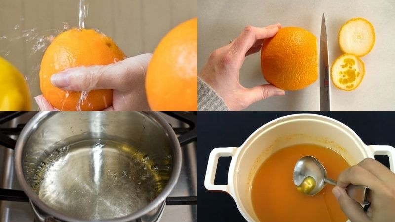 Cách chế biến làm siro cam