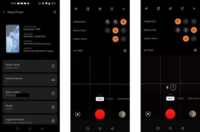 Rò rỉ thông số kỹ thuật, giao diện chụp ảnh mới của OnePlus 9 Pro: Màn hình AMOLED 120Hz, chip Snapdragon 888, RAM 8GB Rò rỉ thông số kỹ thuật, giao diện chụp ảnh mới của OnePlus 9 Pro: Màn hình AMOLED 120Hz, chip Snapdragon 888, RAM 8GB