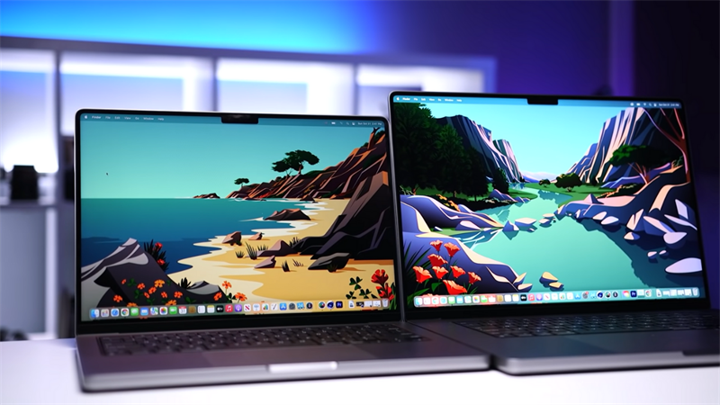MacBook M1 Pro phiên bản 14 inch và 16 inch. Nguồn: Tech Gear Talk