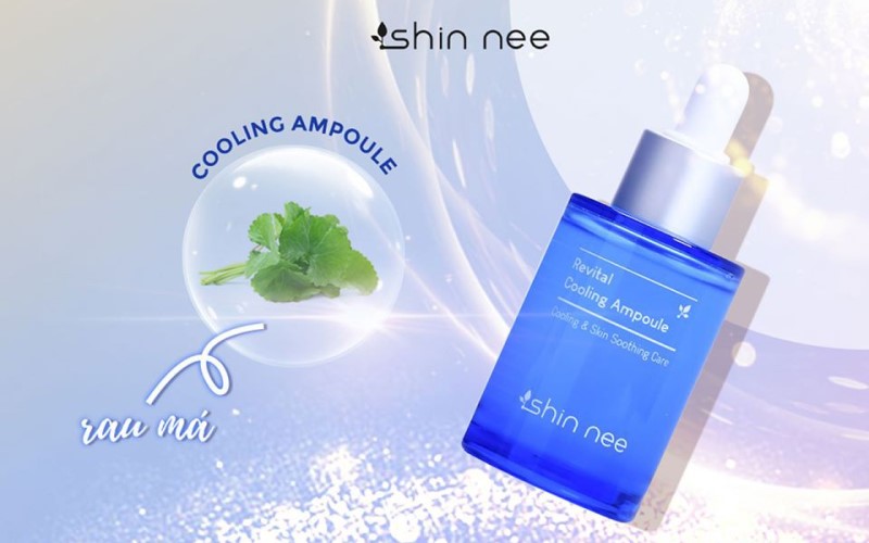 Serum collagen trị sẹo rỗ Shin Nee Revital Cooling Ampoule