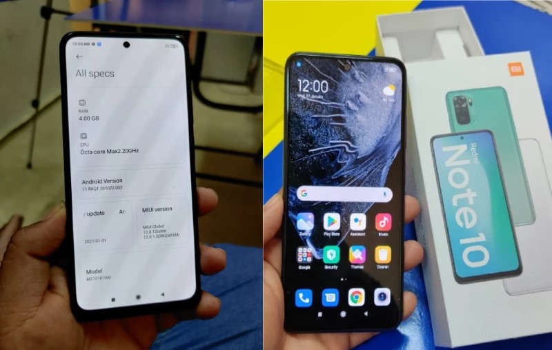 Redmi Note 10 bản RAM 4GB và bộ nhớ trong 128GB chạy MIUI 12.0.1 lộ ảnh thực tế Redmi Note 10 bản RAM 4GB và bộ nhớ trong 128GB chạy MIUI 12.0.1 lộ ảnh thực tế