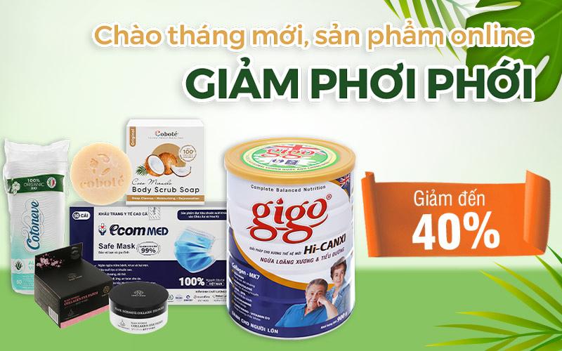Chào tháng mới, sản phẩm online giảm phơi phới lên đến 40% Chào tháng mới, sản phẩm online giảm phơi phới lên đến 40%