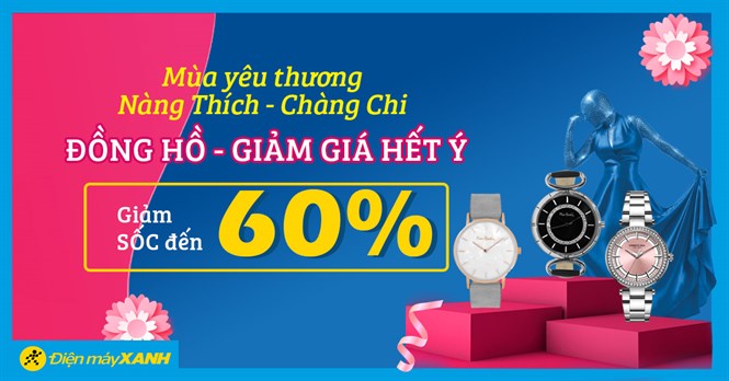 Sale 8/3, 10 mẫu đồng hồ nữ cực đẹp, giảm giá SỐC đến 60%, mua tặng nàng ngay!
