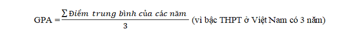 Cách tính điểm GPA THPT Cách tính điểm GPA THPT