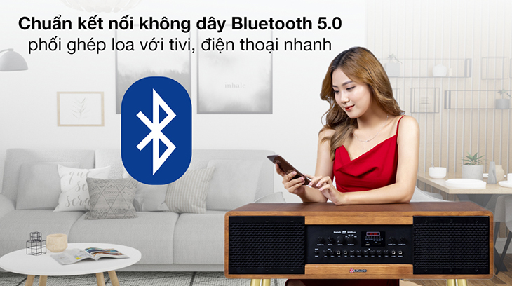 Loa Sumico kết nối nhanh và ổn định qua Bluetooth 5.0