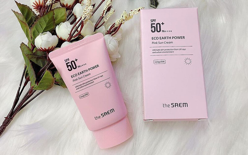 The SAEM Eco Earth Power Pink Sun Cream