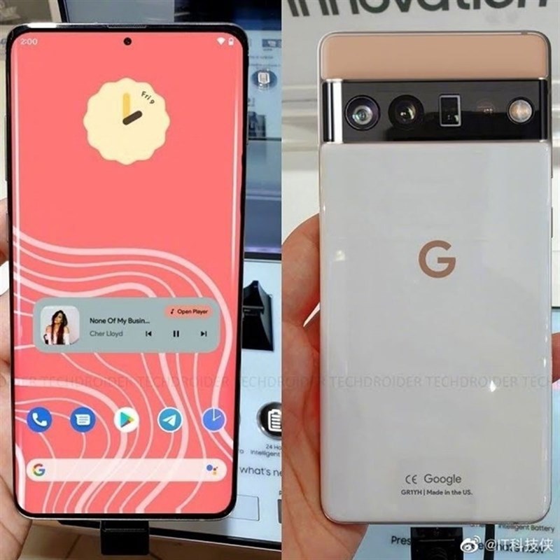Google Pixel 6 Pro lộ hình ảnh trên tay
