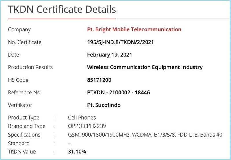 Sau OPPO A54 5G, đến lượt phiên bản OPPO A54 4G cũng vừa đạt nhiều chứng nhận để chuẩn bị tiến ra thị trường