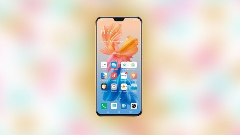 The front of the Vivo S9 uses a notch design that houses the selfie camera cluster The front of the Vivo S9 uses a notch design that houses the selfie camera cluster