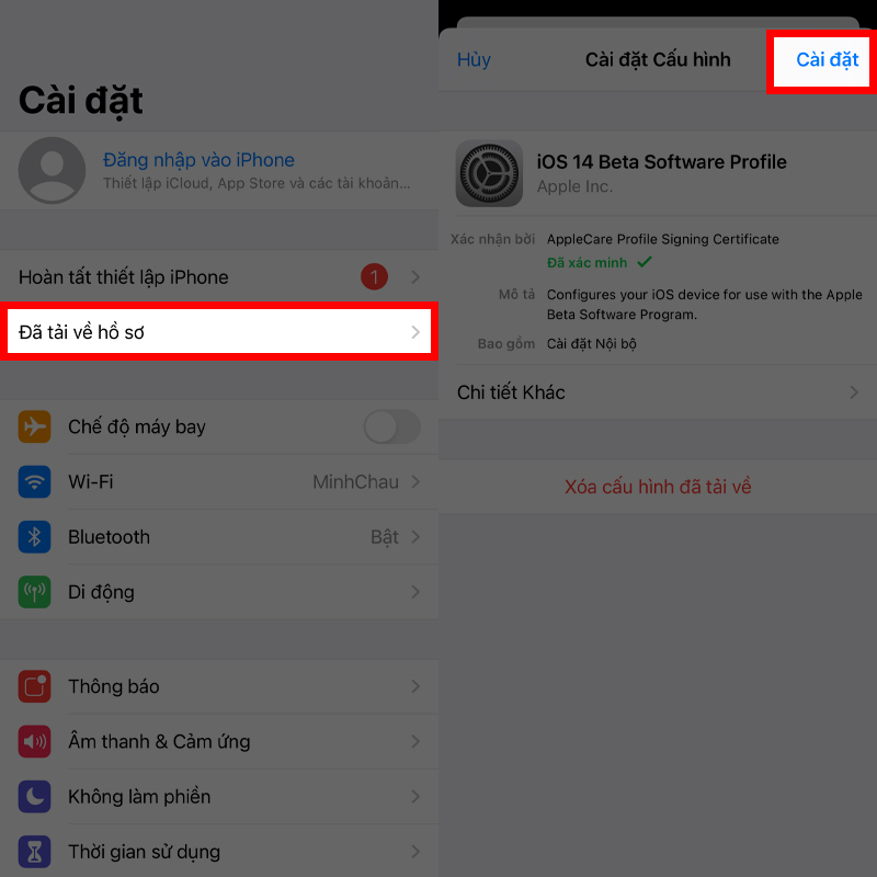 Cập nhật iOS 14.5 Beta 3 bước 2