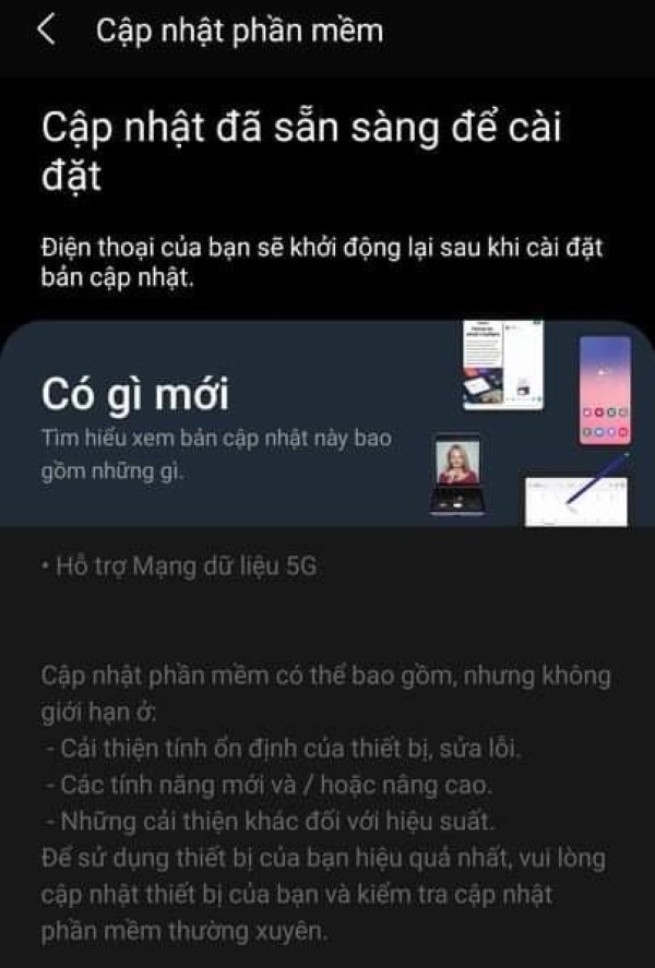 Samsung tung bản cập nhật cho Galaxy S21 Series, chính thức hỗ trợ mạng 5G tại Việt Nam Samsung tung bản cập nhật cho Galaxy S21 Series, chính thức hỗ trợ mạng 5G tại Việt Nam