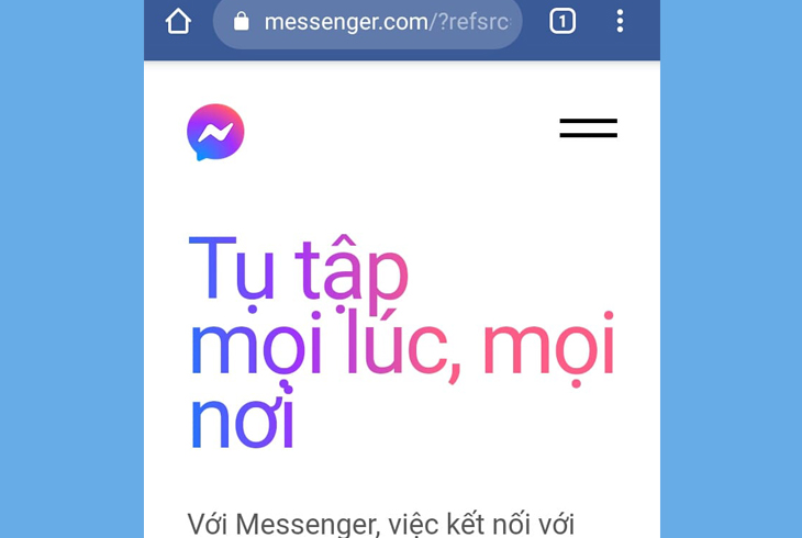 3 cách khắc phục lỗi Messenger trên iPhone mà không phải ai cũng biết > Dùng trình duyệt thay thế để sử dụng messenger