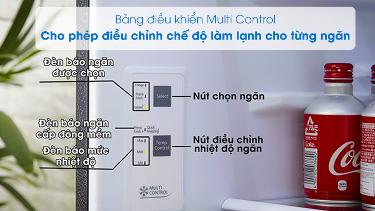 Tủ lạnh Panasonic NR-BC360QKVN/ 360BCWKVN - Multi Control
