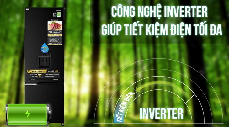 Tủ lạnh Panasonic NR-BC360QKVN và NR-BC360WKVN - inverter