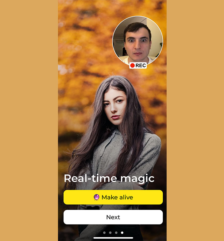 Avatarify - Ứng dụng giúp bạn thay đổi khuôn mặt vào người nổi tiếng > Quay clip điều khiển khuôn mặt người nổi tiếng theo gương mặt bạn