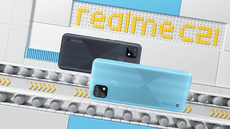 Realme C21 có thiết kế trẻ trung và năng động