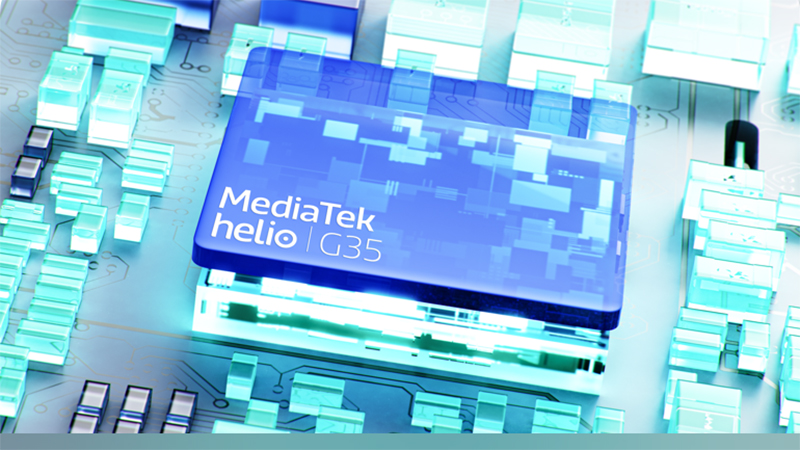 Realme C21 có hiệu năng đủ dùng với con chip Helio G35