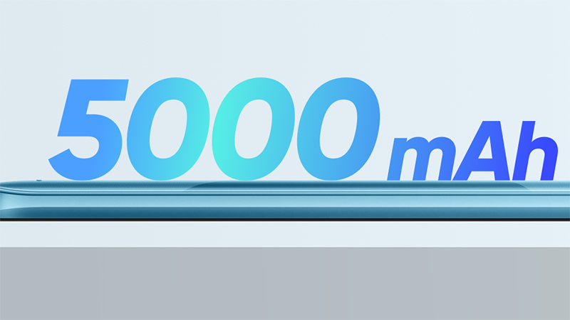 Realme C21 có viên pin lớn 5.000 mAh, đi kèm sạc 10 W tiêu chuẩn và hỗ trợ sạc ngược