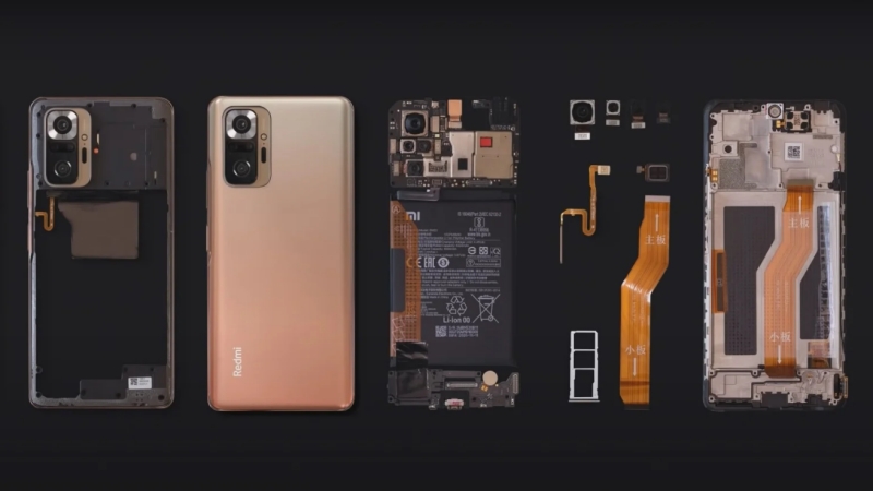 Mời bạn xem video tháo tung Xiaomi Redmi Note 10 Pro, để xem cách sắp xếp linh kiện bên trong thế nào, có thẩm mỹ như phần mặt tiền hay không Mời bạn xem video tháo tung Xiaomi Redmi Note 10 Pro, để xem cách sắp xếp linh kiện bên trong thế nào, có thẩm mỹ như phần mặt tiền hay không