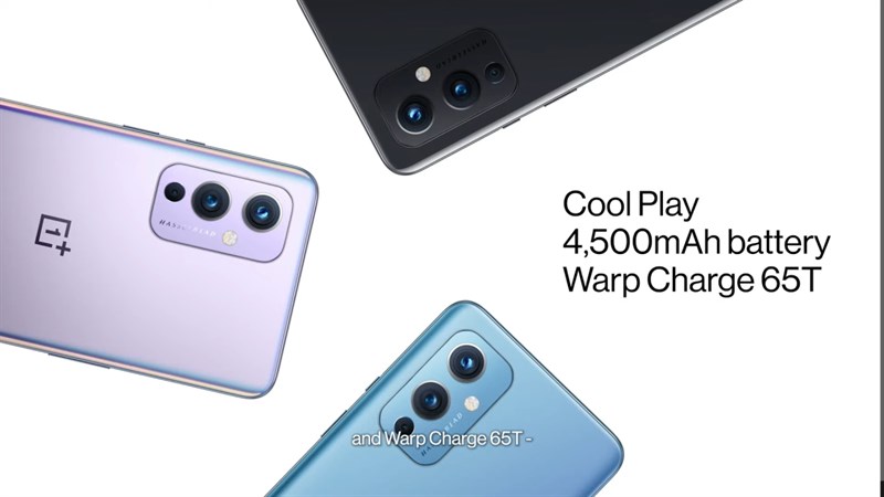 OnePlus 9 5G được trang bị viên pin 4.500 mAh