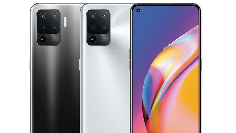 OPPO F19 Pro với mặt trước được thiết kế đục lỗ chứa camera selfie