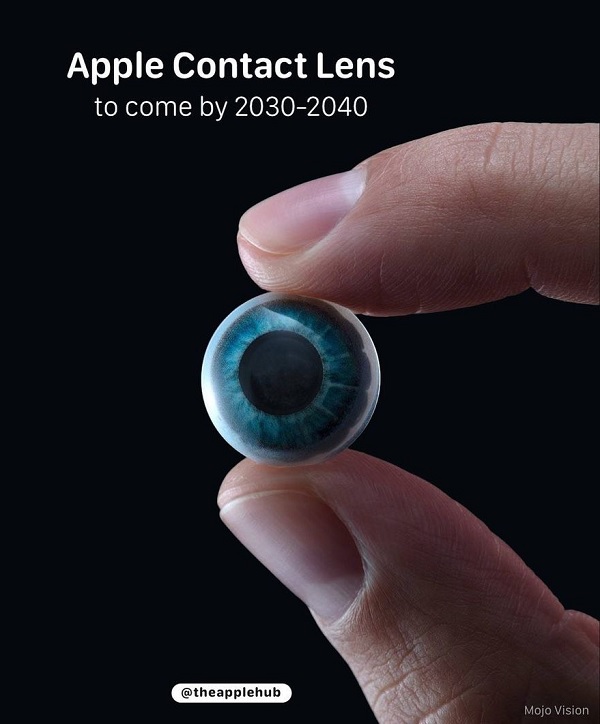 Apple có thể phát hành kính áp tròng AR vào năm 2030
