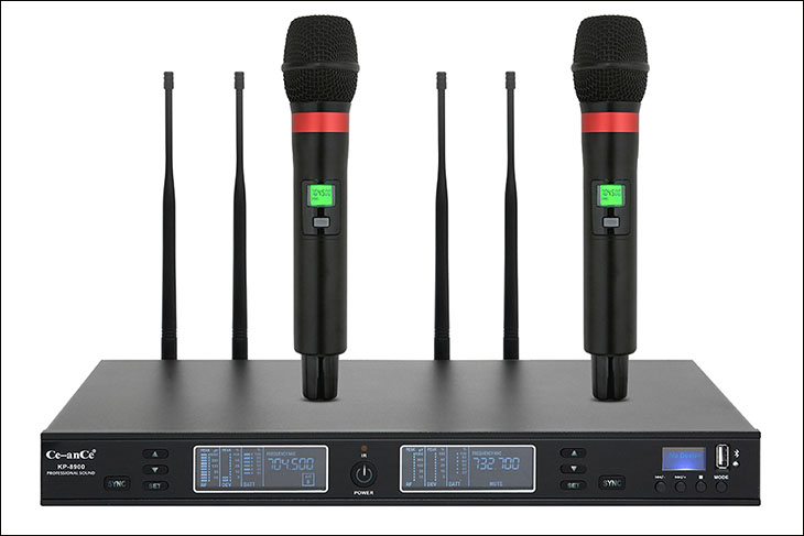 Bật mí 7 chức năng đặc biệt của micro không dây có thể bạn chưa biết > Cặp micro không dây Ce-anCe KP-8900
