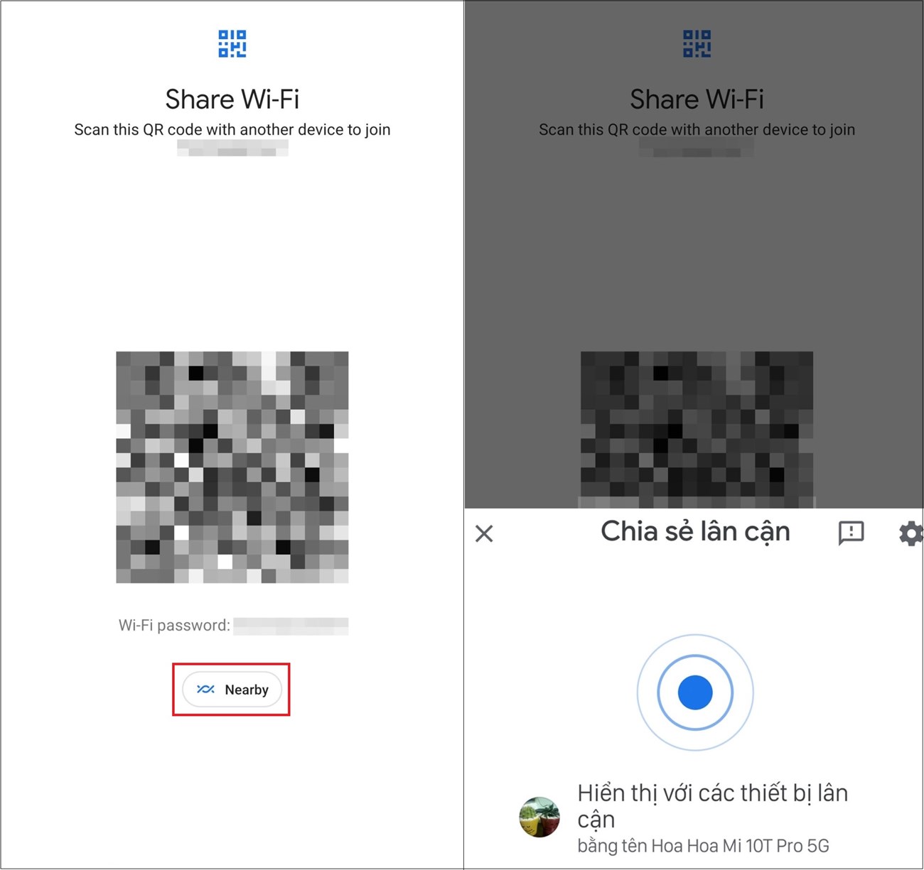 Chia sẻ Wi-Fi không cần mật khẩu