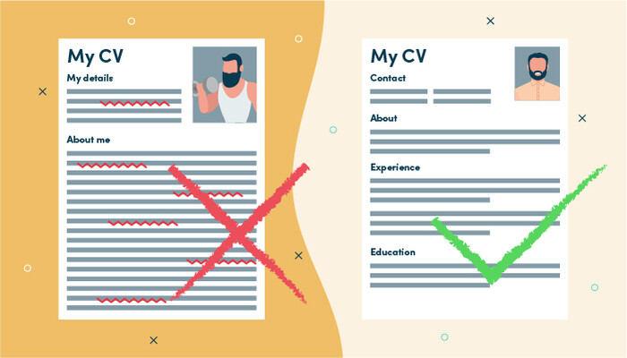 A standard CV will help you increase your chances of getting hired