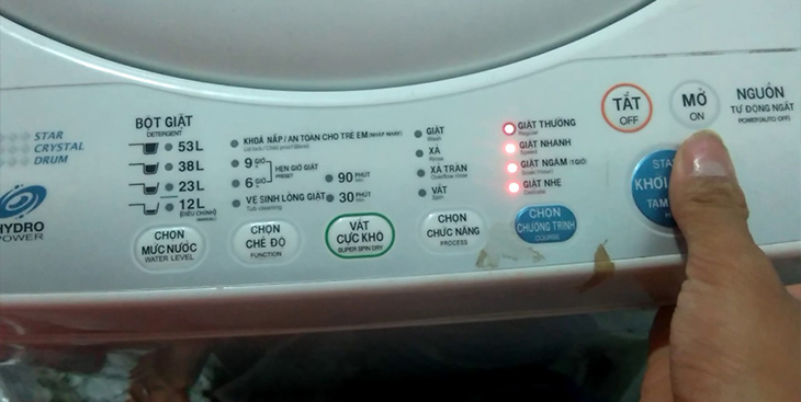 Reset máy giặt Toshiba