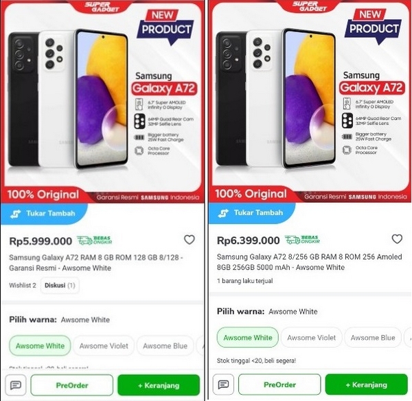 Galaxy A72 Galaxy A72