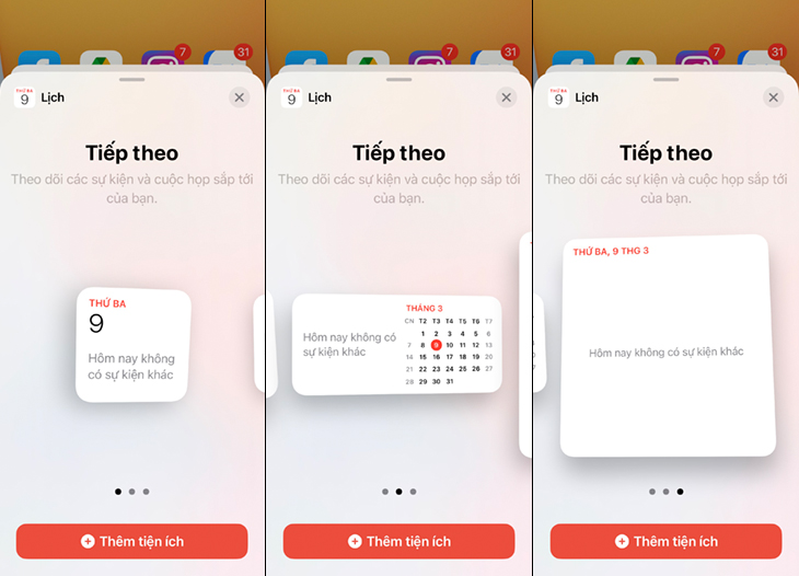 Cách thêm và xóa widget vào màn hình chính trên iOS 14 mới đơn giản, ai cũng biết làm > Thêm widget từ màn hình chính của iPhone