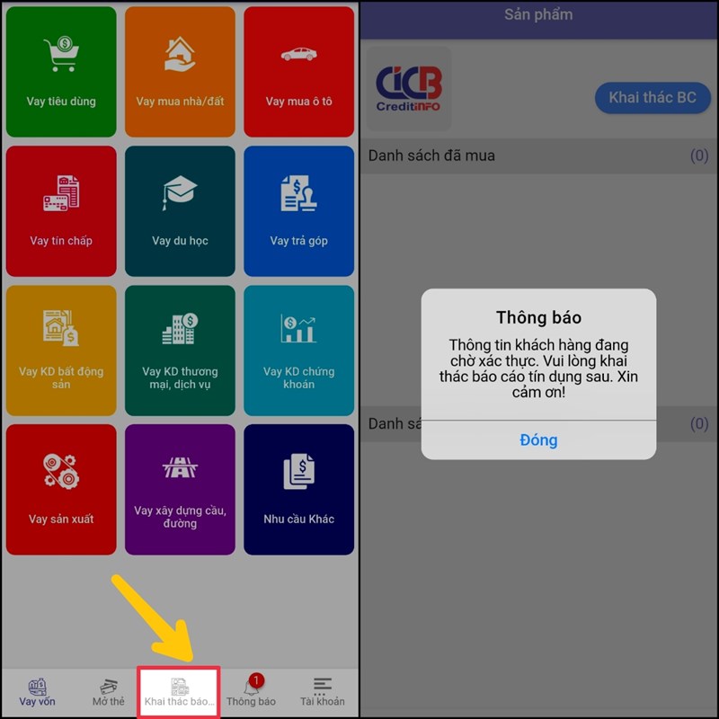 Cách kiểm tra nợ xấu của bản thân thông qua ứng dụng CIC trên điện thoại Cách kiểm tra nợ xấu của bản thân thông qua ứng dụng CIC trên điện thoại