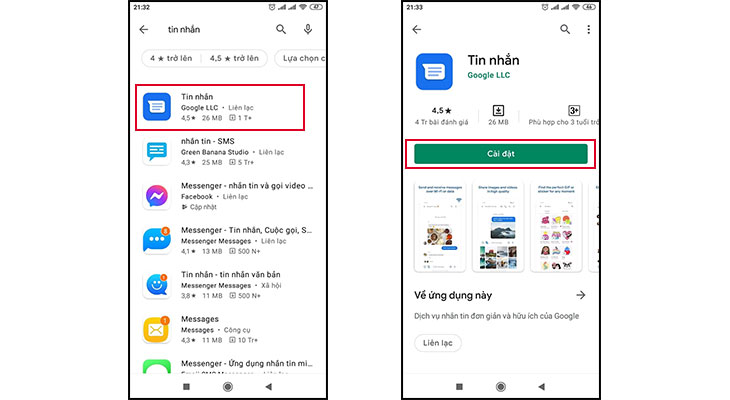 Cách nhắn tin miễn phí trên điện thoại Android dùng mạng Viettel