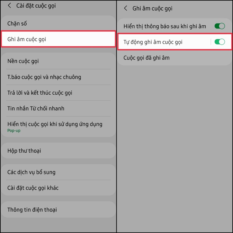 Tự động ghi âm cuộc gọi của bạn Tự động ghi âm cuộc gọi của bạn