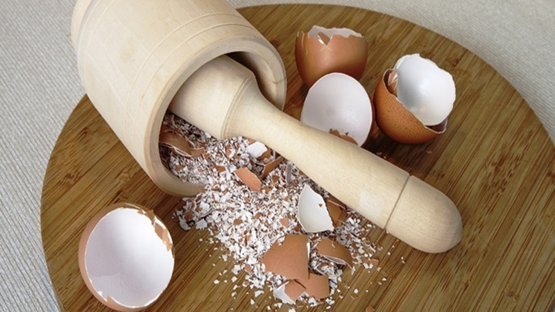 Dùng vỏ trứng làm sạch ruột phích