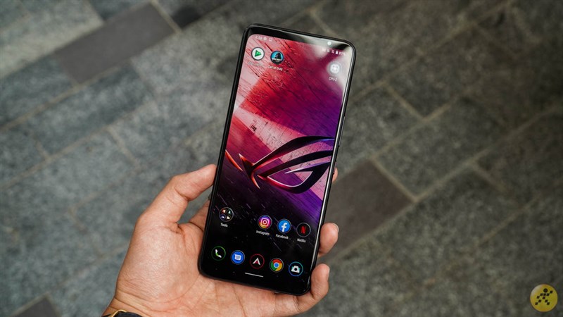 Mặt trước của Asus ROG Phone 5 Mặt trước của Asus ROG Phone 5