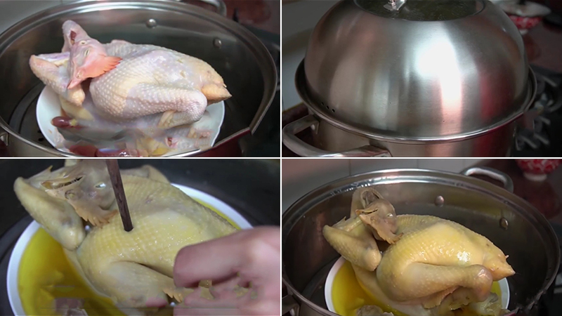 Cách làm gà hấp sả