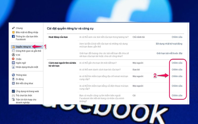 Cách chặn spam Facebook