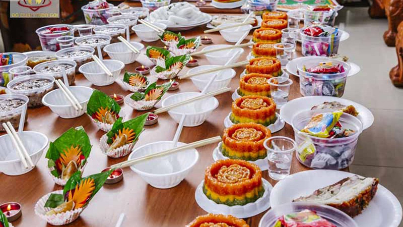 Mâm cúng đầy tháng bé trai