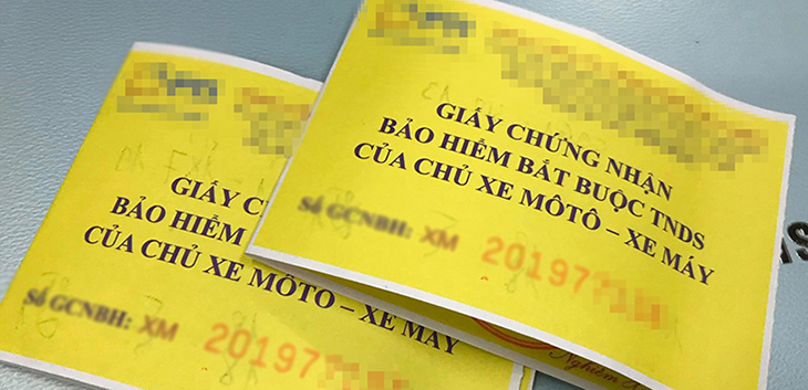 Không mang bảo hiểm xe