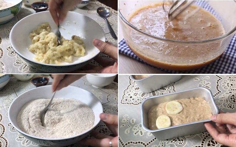 How to make oatmeal banana bread
